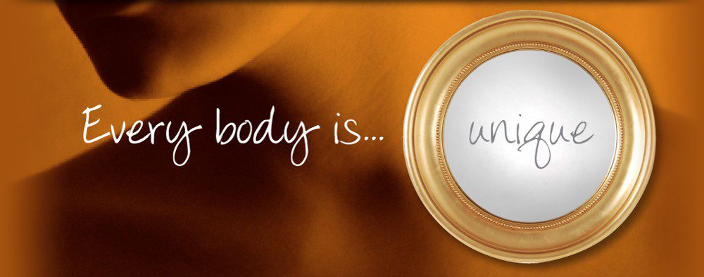 female shoulders neck and jawline